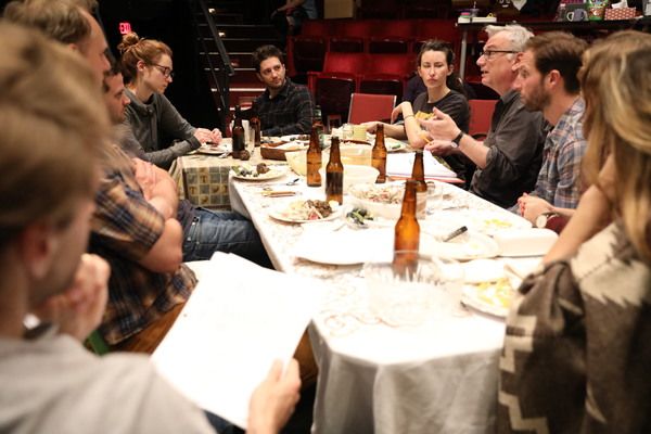 The company of ILLYRIA in rehearsal at The Public Theater Photo