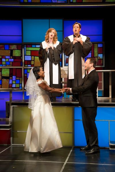 Lindsay Nicole Chambers and Mitchell Jarvis, Karen Burthwright and George Merrick Photo