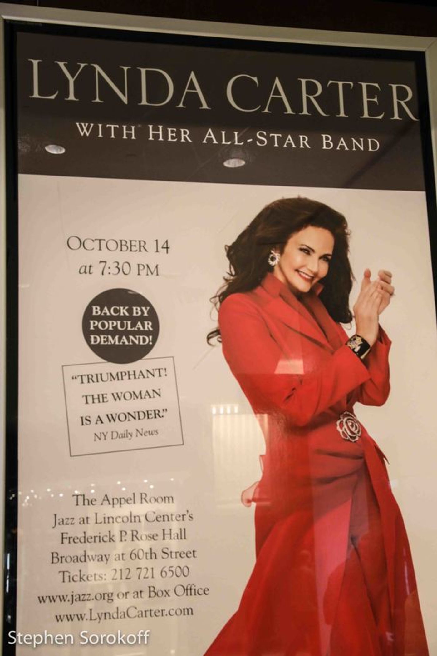 Photo Coverage: LYNDA CARTER (AKA Wonder Woman) Brings Her Concert to the Appel Room at JALC  Image