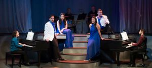 The cast of TICKLING THE IVORIES at Stage Door Theatre Photo