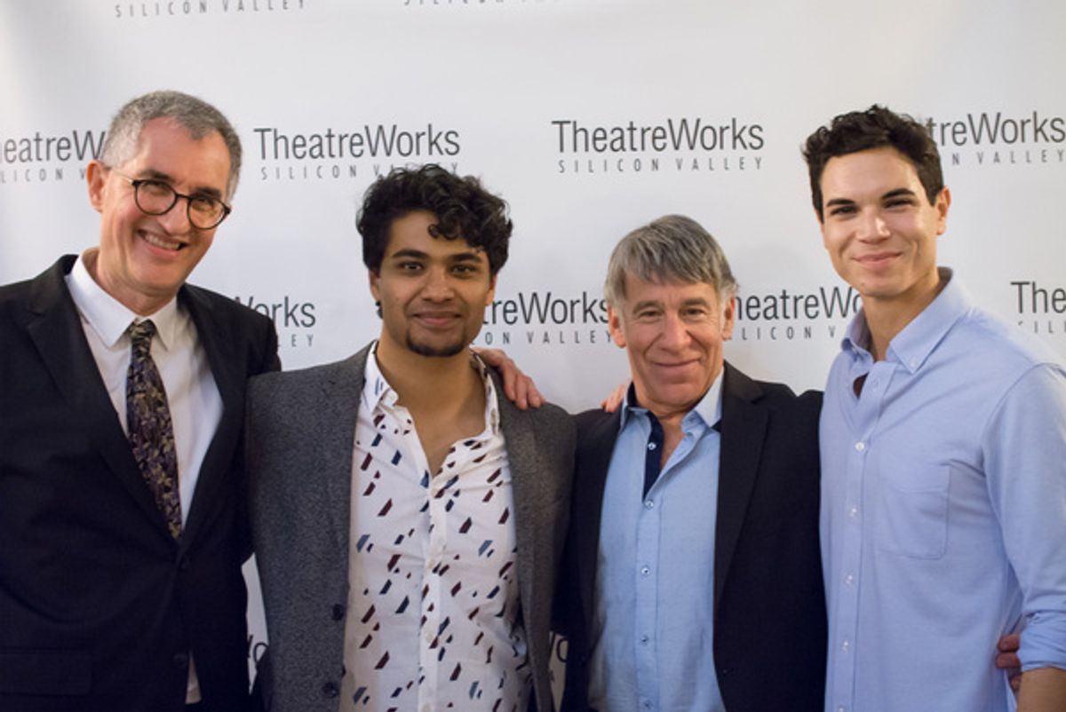 Philip LaZebnik, Diluckshan Jeyaratnam, Stephen Schwartz and Jason Gotay at 