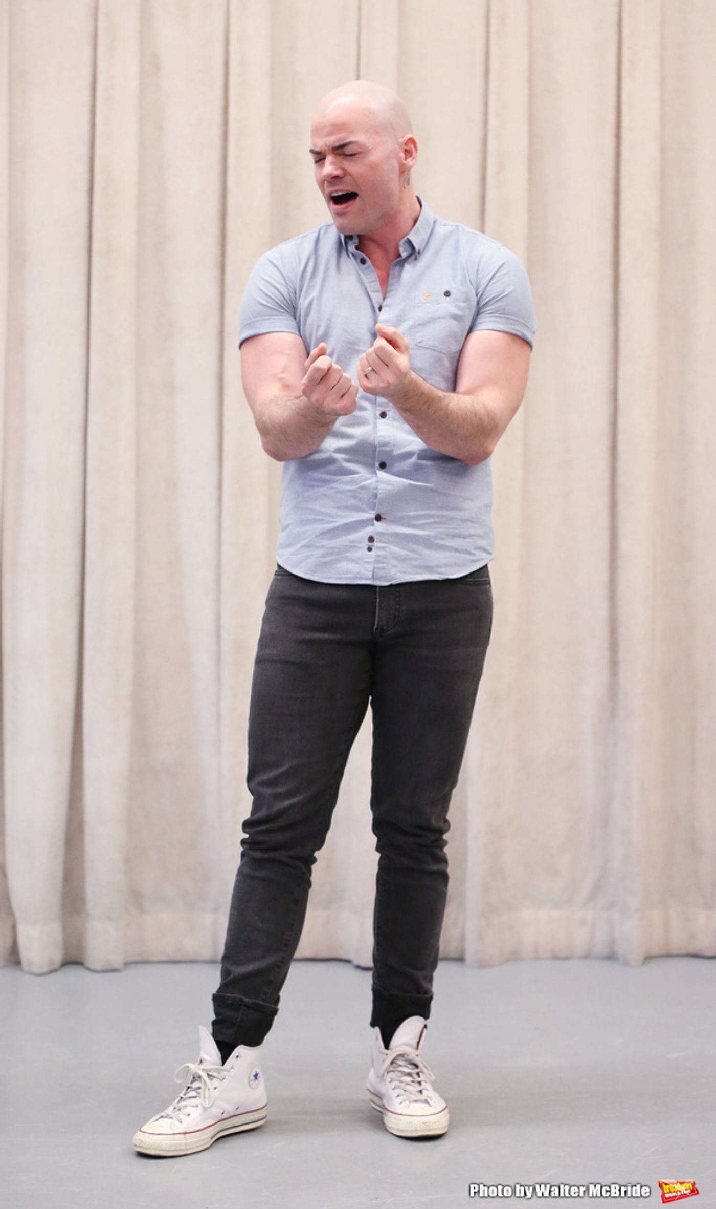 Photo Coverage: In Rehearsal with Nick Adams, Katie Thompson, and More in AND THE WORLD GOES ROUND  Image