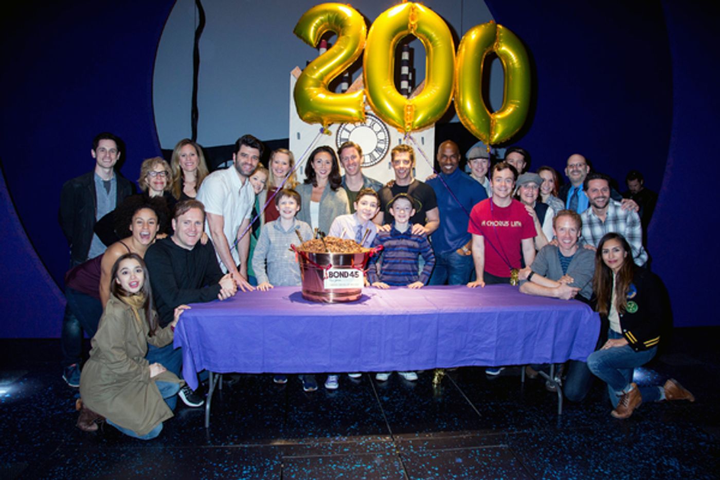 Photo Coverage: CHARLIE AND THE CHOCOLATE FACTORY Celebrates 200 Performances with a Mountain of Mousse!  Image