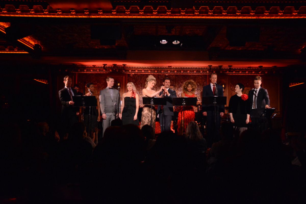 Jamie LaVerdiere, Trisha Jeffrey, Jeff Kready, Sarah Jane Shanks, Scarlett Strallen, Max von Essen, K'Kenge, Ian Knauer, Lauren Cohn and Christopher Hanke at 