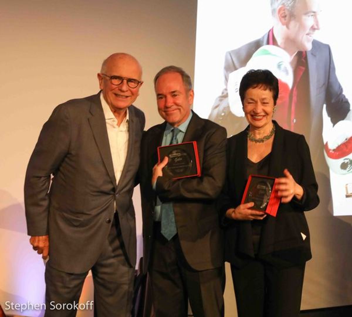 Terrence McNally, Stephen Flaherty, Lynn Ahrens at 