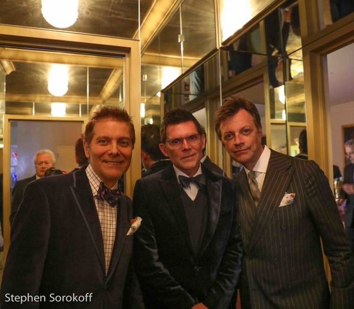 Michael Feinstein, Terrence Flannery, Jim Caruso at 