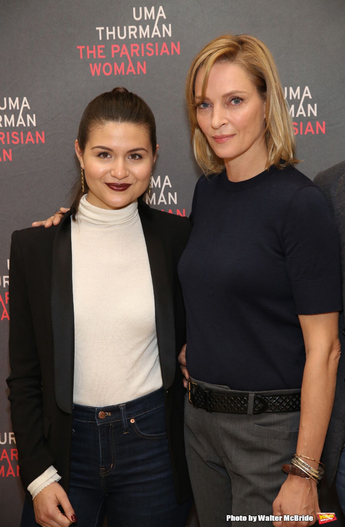 Phillipa Soo and Uma Thurman at 