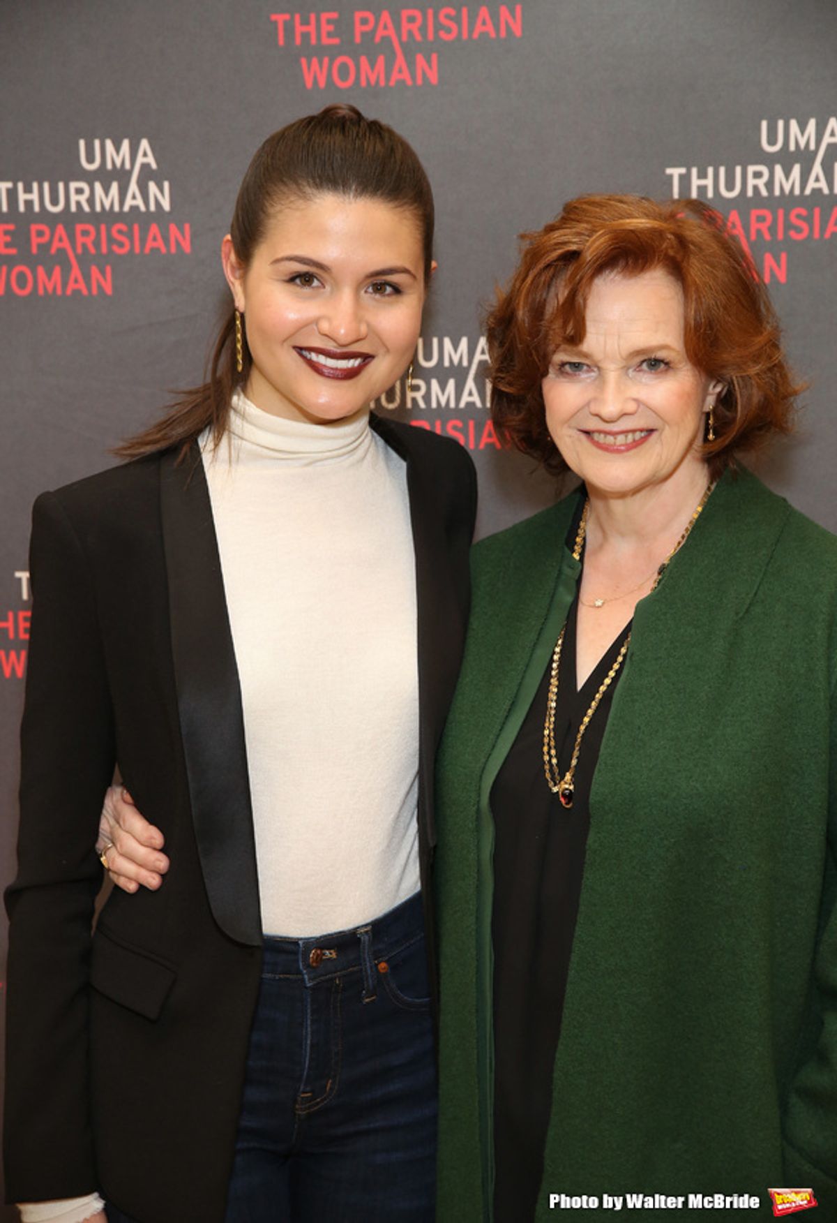 Phillipa Soo and Blair Brown at 