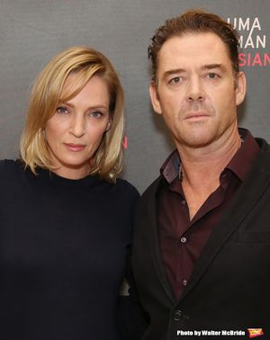 Uma Thurman and Marton Csoka @ BroadwayWorld Uma Thurman and Marton Csoka Photo
