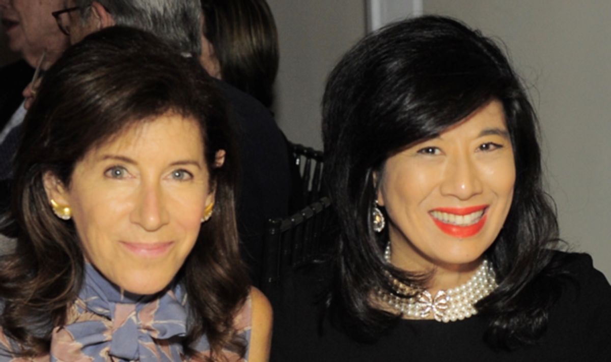 Linda E. Johnson and Andrea Jung at 