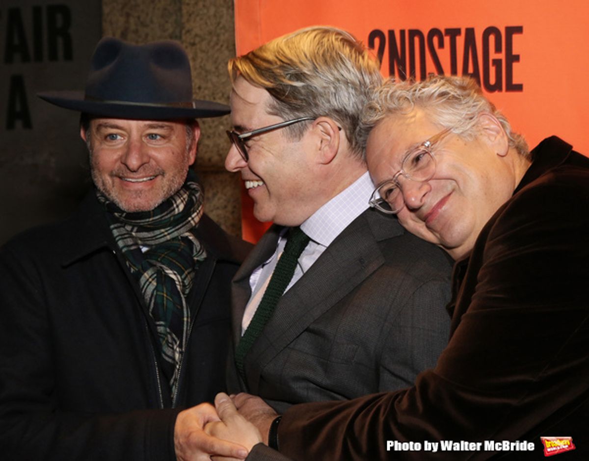 Fisher Stevens, Matthew Broderick and Harvey Fierstein at 