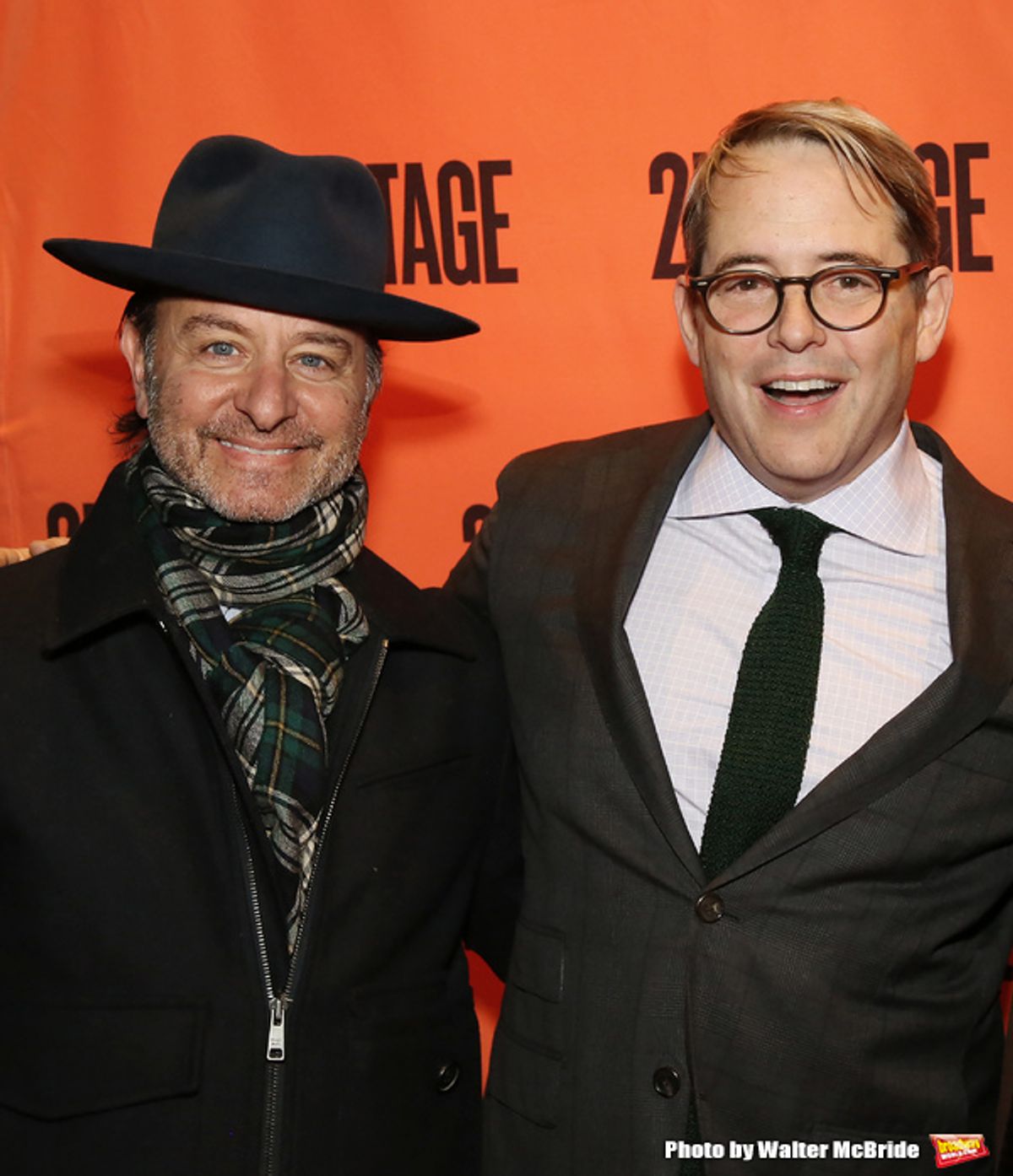 Fisher Stevens and Matthew Broderick at 