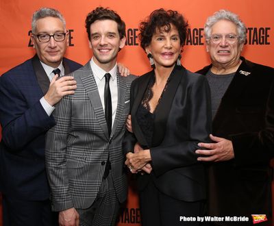 Moises Kaufman, Michael Urie, Mercedes Ruehl and Harvey Fierstein Photo
