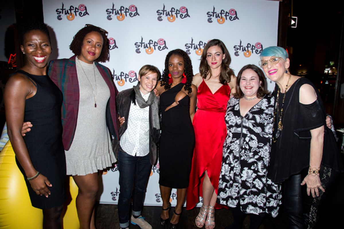 Dionne Audain, Amanda Stephen, Abigail Savage, Marsha Stephanie Blake, Eden Malyn, Lauren Ann Brickman, Lisa Lampanelli at 