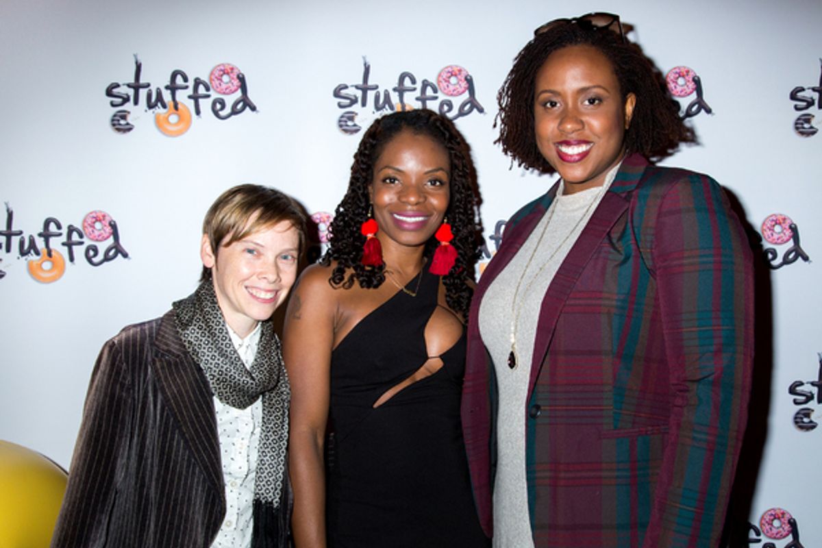 Abigail Savage, Marsha Stephanie Blake, Amanda Stephen at 