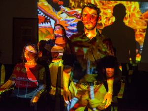 Christopher Acevedo with the cast @ BroadwayWorld Christopher Acevedo with the cast Photo