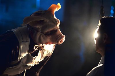 GOTHAM: L-R: Guest star Michael Cerveris and Ben McKenzie in the â€œA Dark Knight Photo
