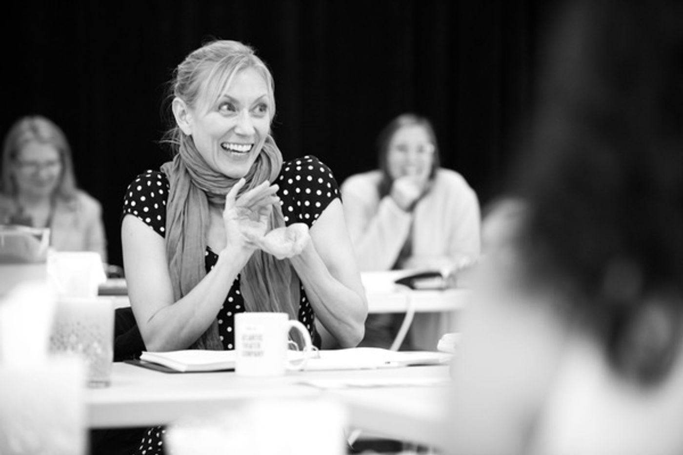 Photo Flash: In Rehearsal for Rajiv Joseph's DESCRIBE THE NIGHT at Atlantic Theater Company  Image