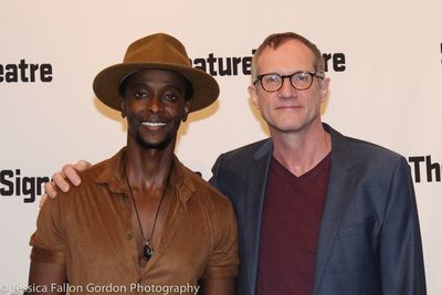 Edi Gathegi and Mark Brokaw Photo