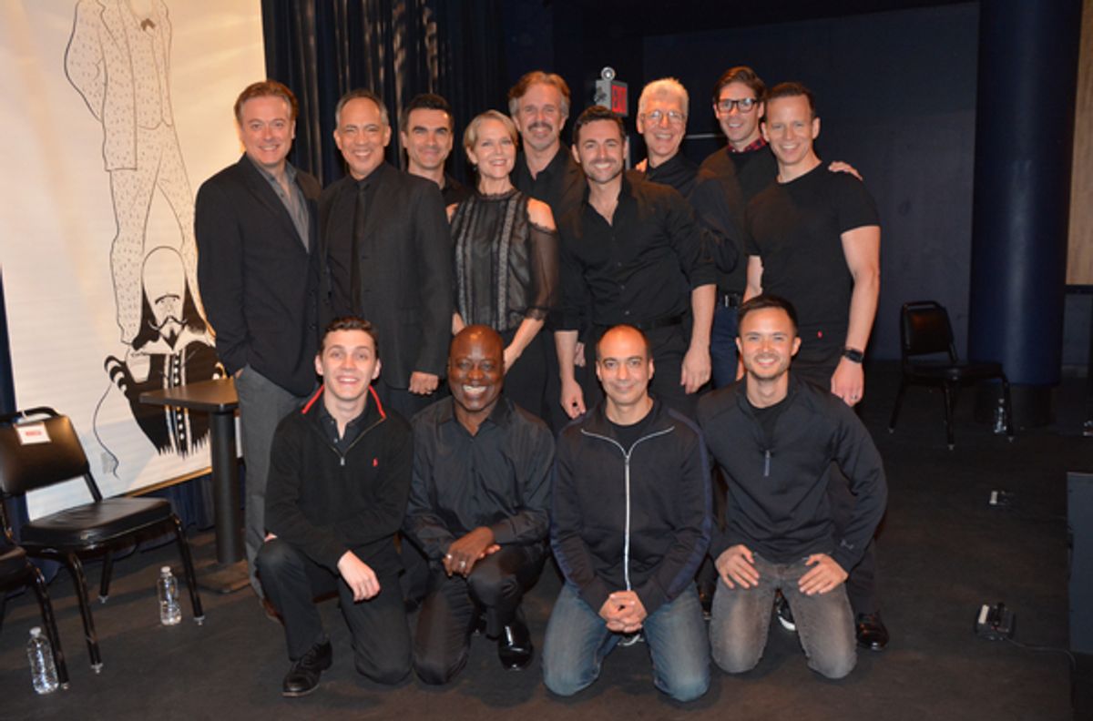 Tonight's Cast-Mark Shanahan, Thom Sesma, Dan Domingues, Rebecca Luker, George Dvorsky, Max von Essen, Tony Sheldon, Frank C. DiLella, James Donegan, Daniel Marconi, Aaron Lee Battle, Evan Zes and Jeffrey Omura at 