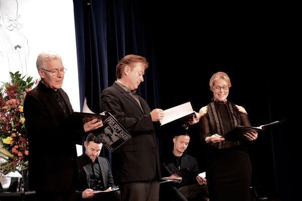 Tony Sheldon, Mark Shanahan and Rebecca Luker Photo