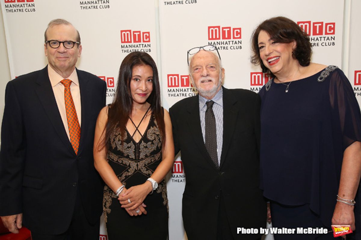 Barry Grove, Kumiko Yoshii, Hal Prince and Lynne Meadow  at 