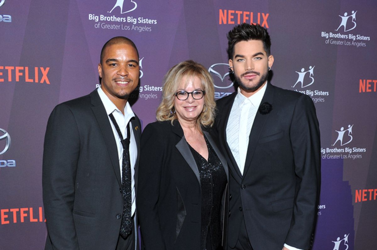 Laura Lizer and Adam Lambert at 