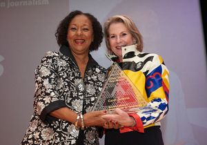 Ruth Simmons and Elizabeth A. Sackler Photo