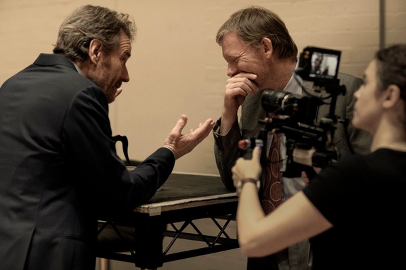 Photo Flash: Inside Rehearsals with Bryan Cranston, Michelle Dockery, and Cast of NETWORK at National Theatre  Image