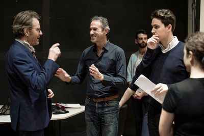 Bryan Cranston, Ivo von Hove, Tom Leggat, Stuart Nunn, and Julie Rocque Photo