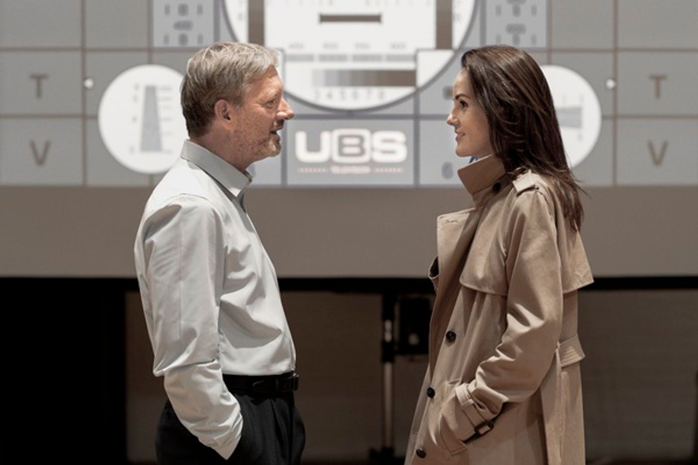 Photo Flash: Inside Rehearsals with Bryan Cranston, Michelle Dockery, and Cast of NETWORK at National Theatre  Image