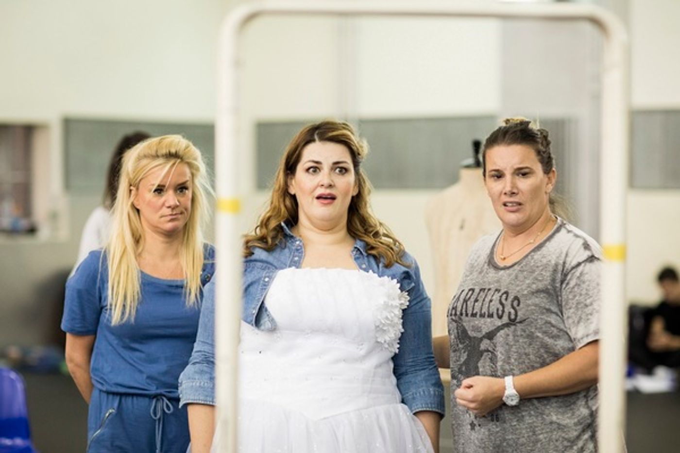 Photo Flash: Freddie Flintoff, Sam Bailey and Natasha Hamilton in Rehearsal for FAT FRIENDS THE MUSICAL  Image