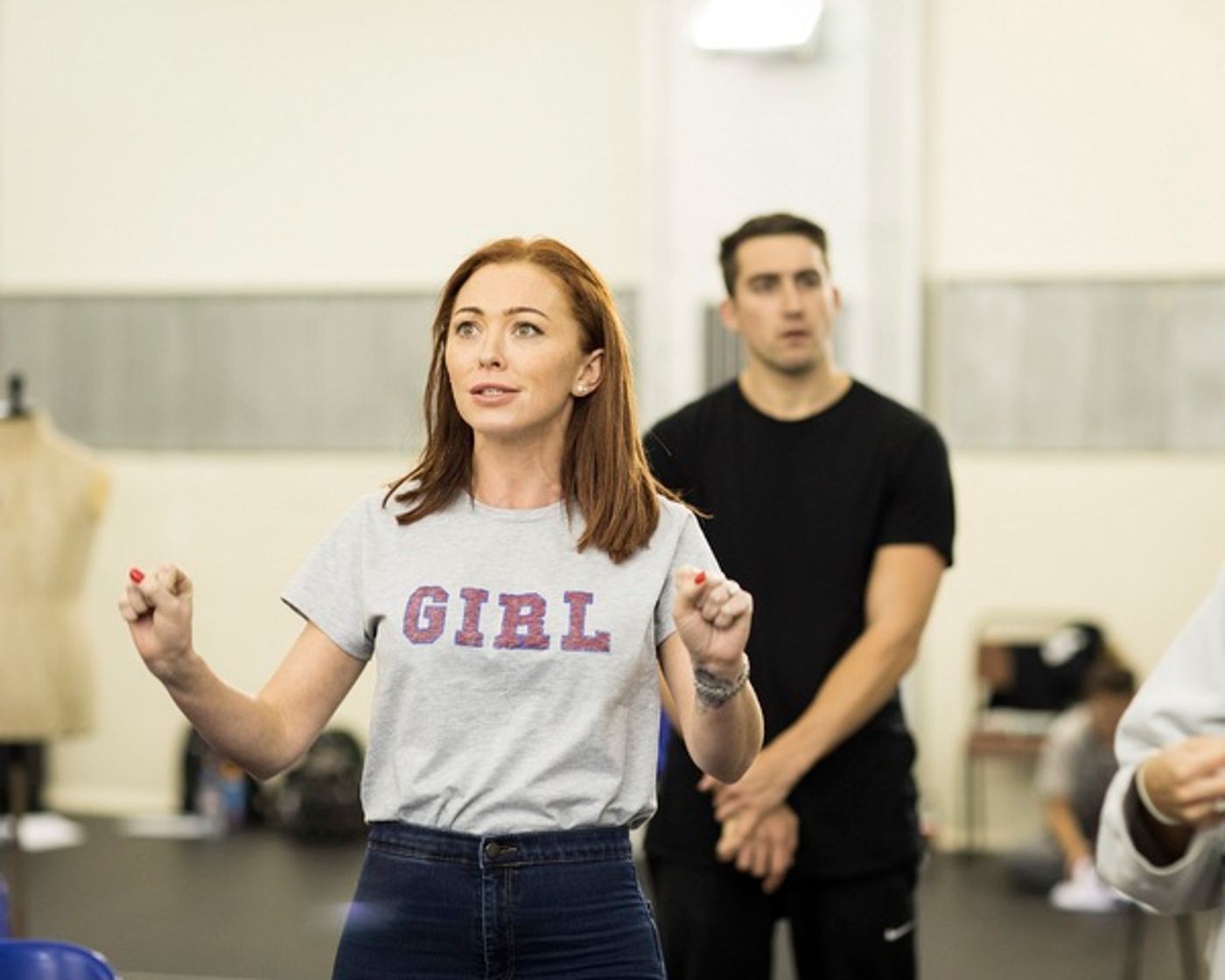 Photo Flash: Freddie Flintoff, Sam Bailey and Natasha Hamilton in Rehearsal for FAT FRIENDS THE MUSICAL  Image