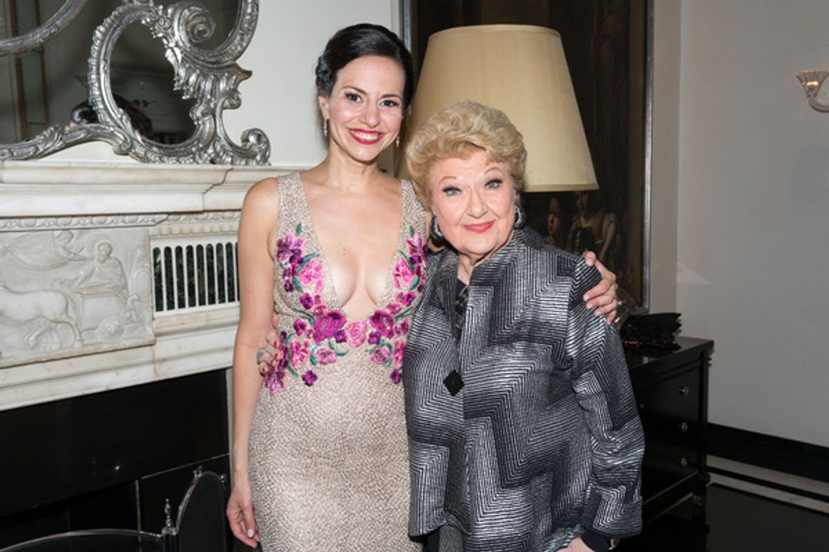 Mandy Gonzalez with Marilyn Maye at 