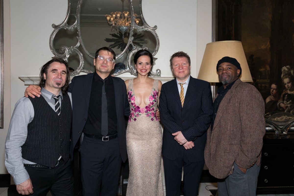 Mandy Gonzalez, John Deley, Matt Beck, Richard Hammond and Abe Fogle at 