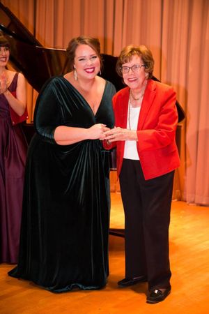 Meghan Kasanders, Mildred Miller Posvar @ BroadwayWorld Meghan Kasanders, Mildred Miller Posvar Photo
