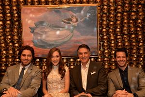 Josh Young, Laura Osnes, Robert Cuccioli and Stephen Cerf Photo