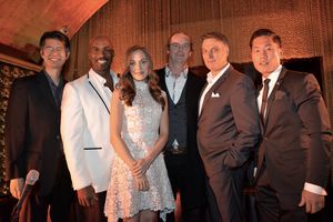 Marcus Cheong, Alan H. Green, Laura Osnes, Richard Fowler, Robert Cuccioli and Mark K Photo