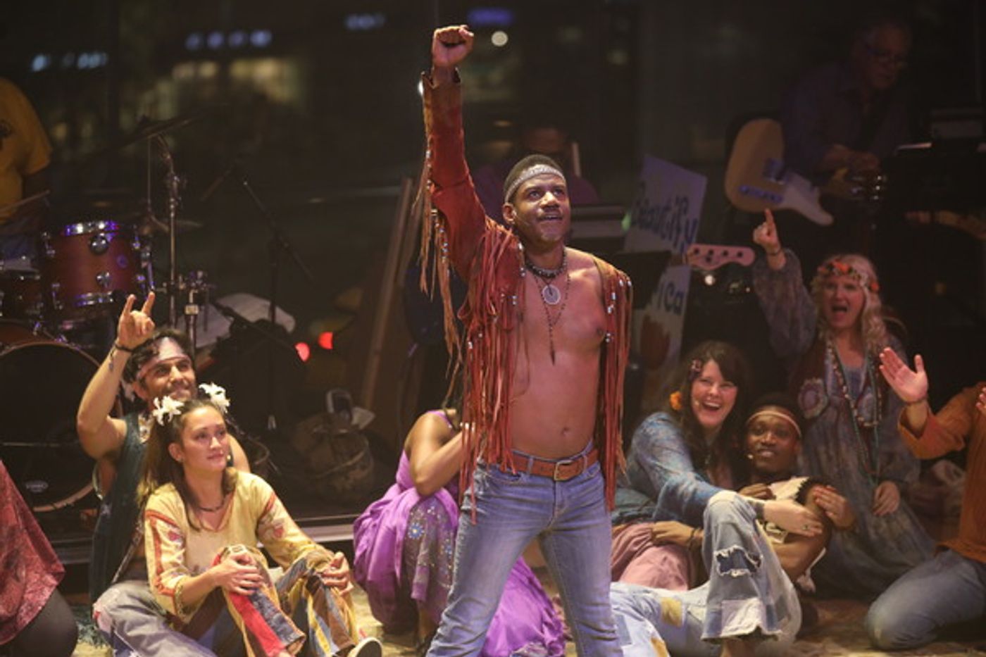 Photo Flash: Jonathan Groff, Caissie Levy, Will Swenson and More 'Got Life' at The Public's HAIR Benefit  Image