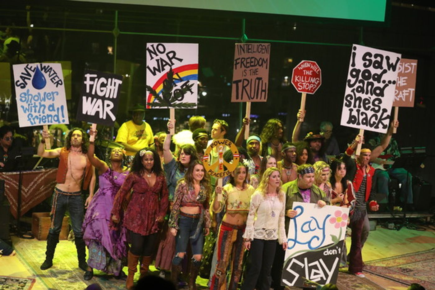 Photo Flash: Jonathan Groff, Caissie Levy, Will Swenson and More 'Got Life' at The Public's HAIR Benefit  Image