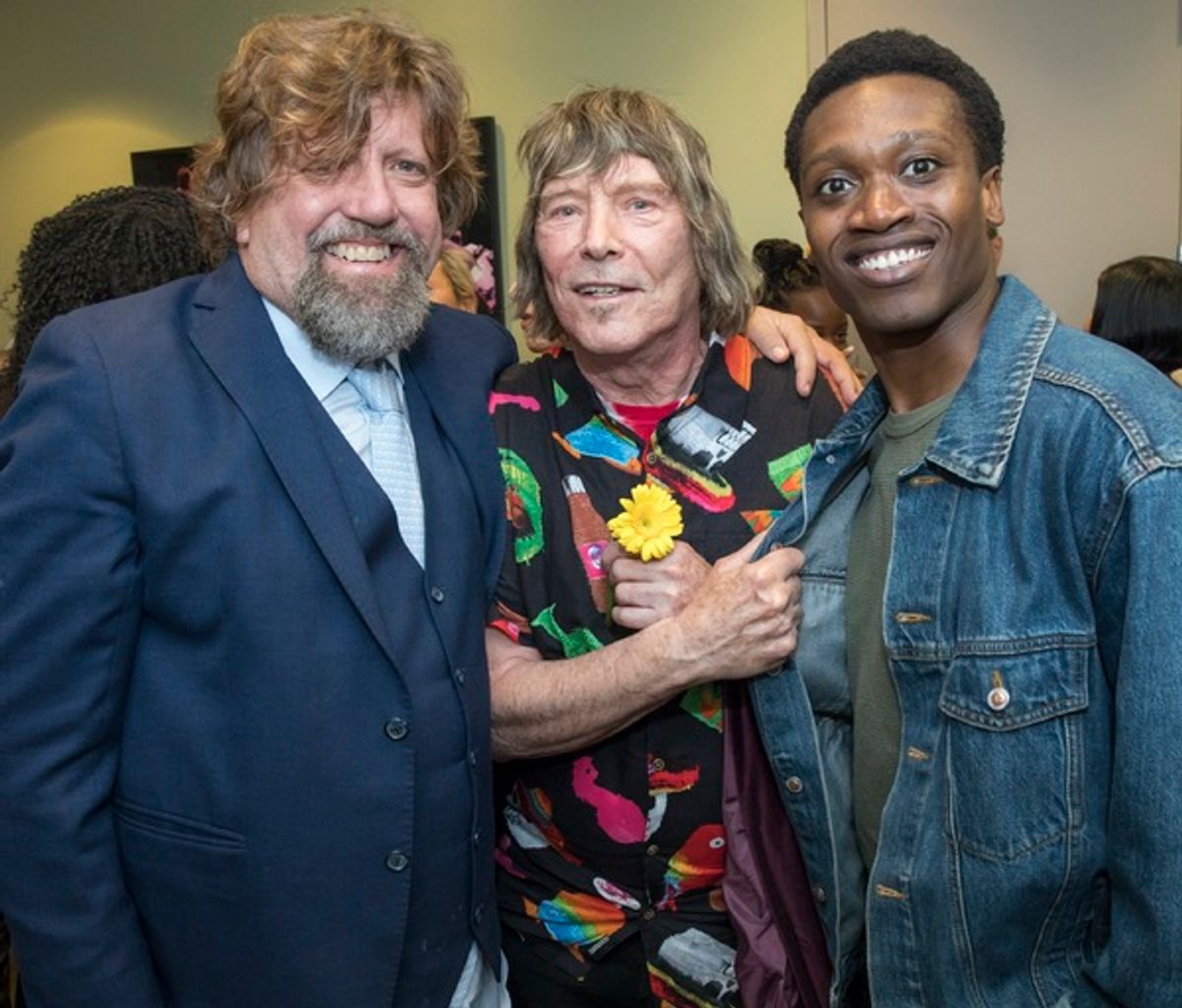 Oskar Eustis, James Rado, and Ato Blankson-Wood at 