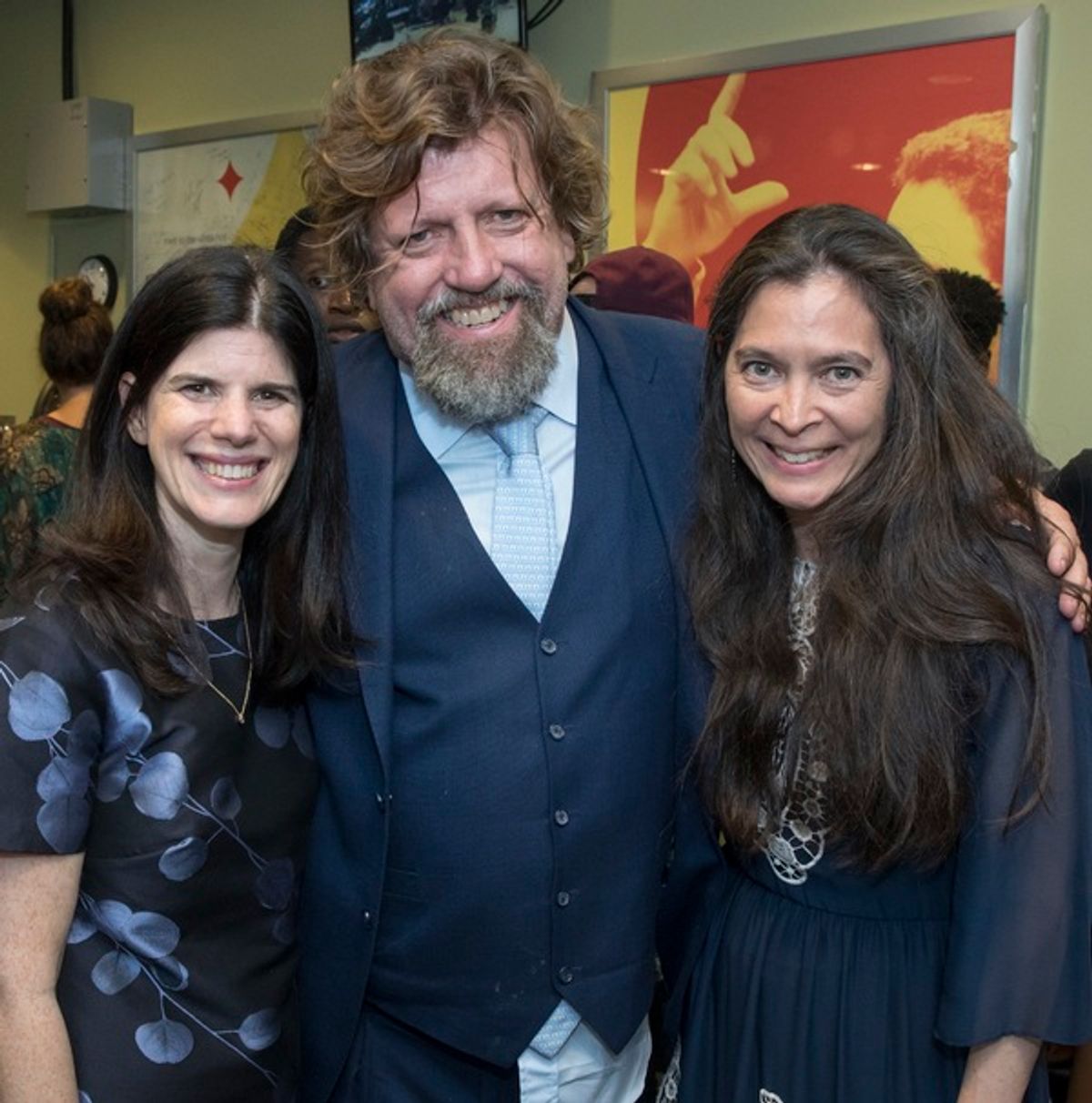Mandy Hackett, Artistic  Oskar Eustis, and Diane Paulus  at 
