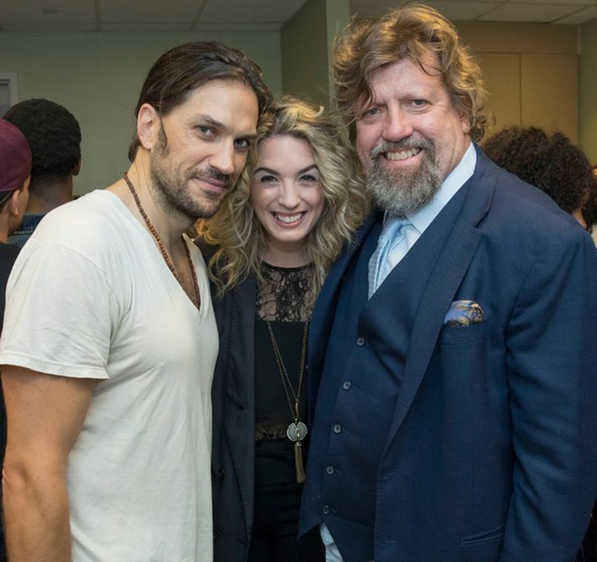 Will Swenson, Kacie Sheik, and Oskar Eustis at 