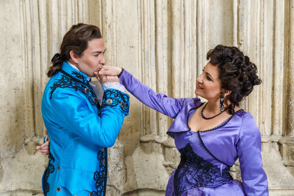 Count (Christian Bowers) and Countess Almaviva (Danielle Pastin) at 