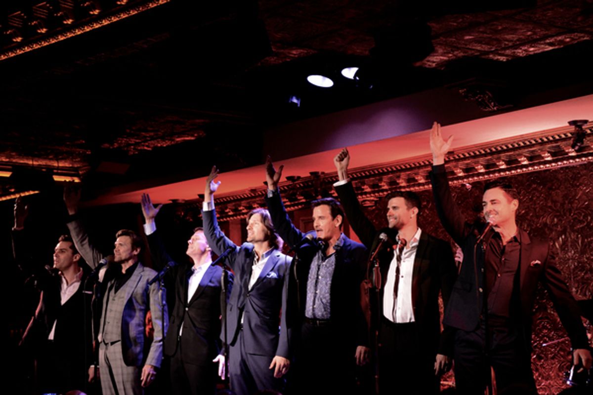 Ryan Silverman, Brent Barrett, Jeff Kready, John Cudia, Sean McDermott, Kyle Dean Massey and Max von Essen at 