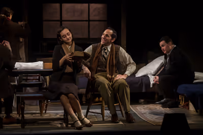 Isabelle Barbier, Jonathan D. Mesisca, and Allen Lewis Rickman  Photo