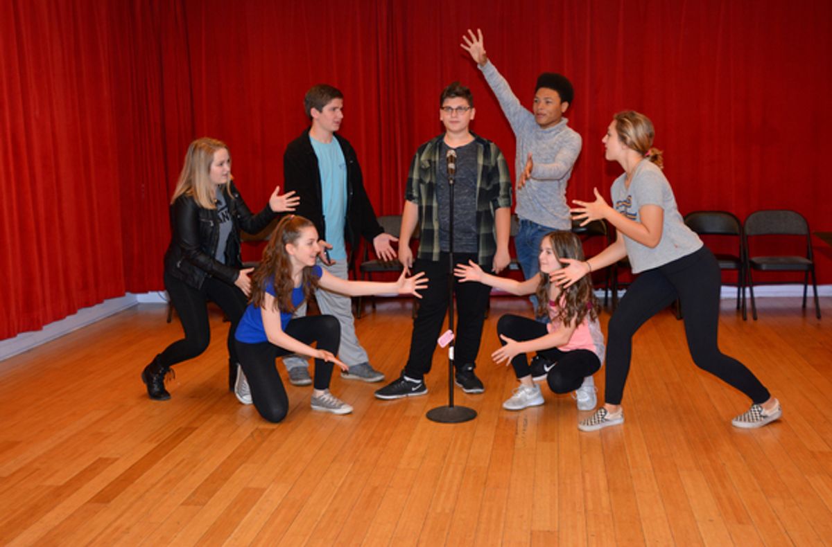 Amelia Firestone, Michelle Moughan, Joey Casali, Christian Dell'Edera, Marquise Neal, Bella Retter and Clara Smith at 