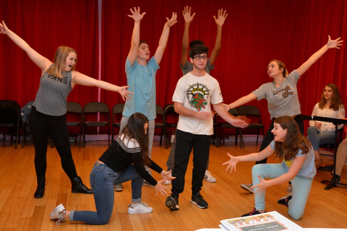 Amelia Firestone, Chloe Hechter, Joey Casali, Zachary Brod, Clara Smith and Alya Thackerary at 