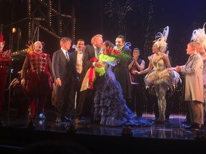 Andrew LLoyd Webber kisses Meghan Picerno Photo