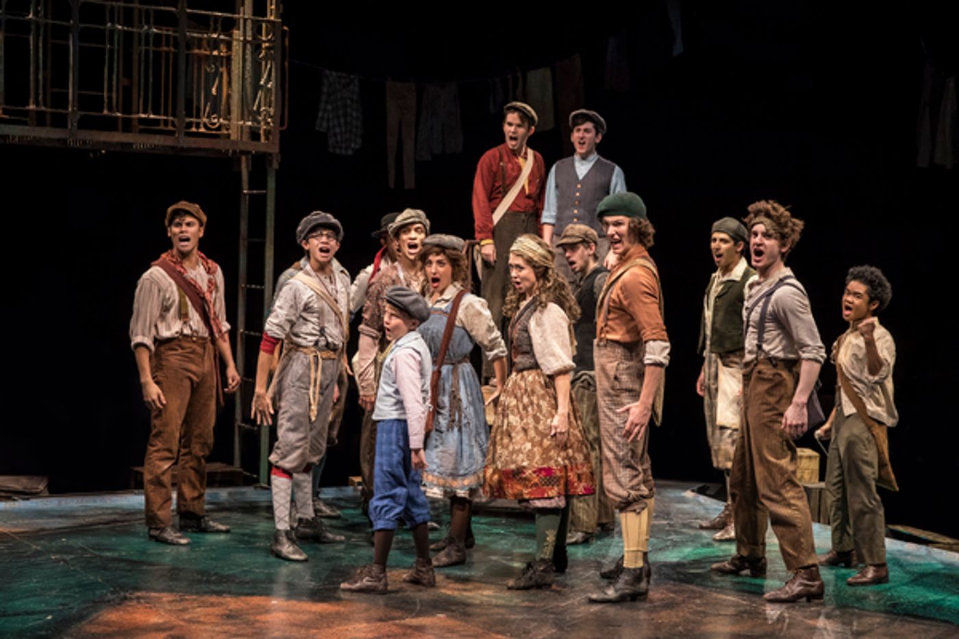 Photo Flash: Seize the Day! First Look at Patrick Rooney, Eliza Palasz and More in NEWSIES at The Marriott Theatre  Image